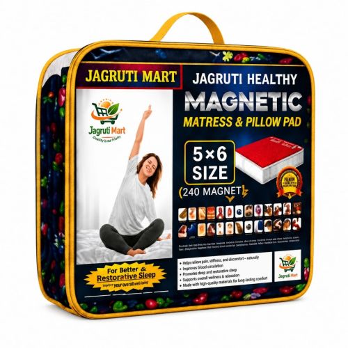 JAGRUTI HEALTHY MAGNETIC MATTRESS & PILLOW PAD - DOUBLE BED